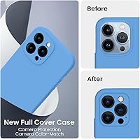 Vista 9 de FireNova Designed for iPhone 13 Pro Max Case, Silicone [Camera Protection] Phone Case with [2 Screen Protectors], Soft Anti-Scratch Microfiber Deep