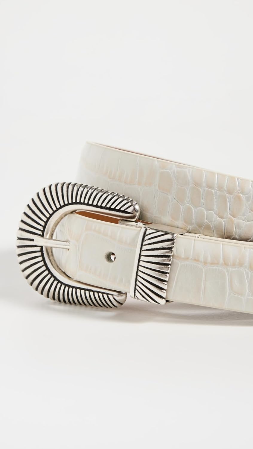 Anderson's Women's Narrow Western Mock Croc Belt