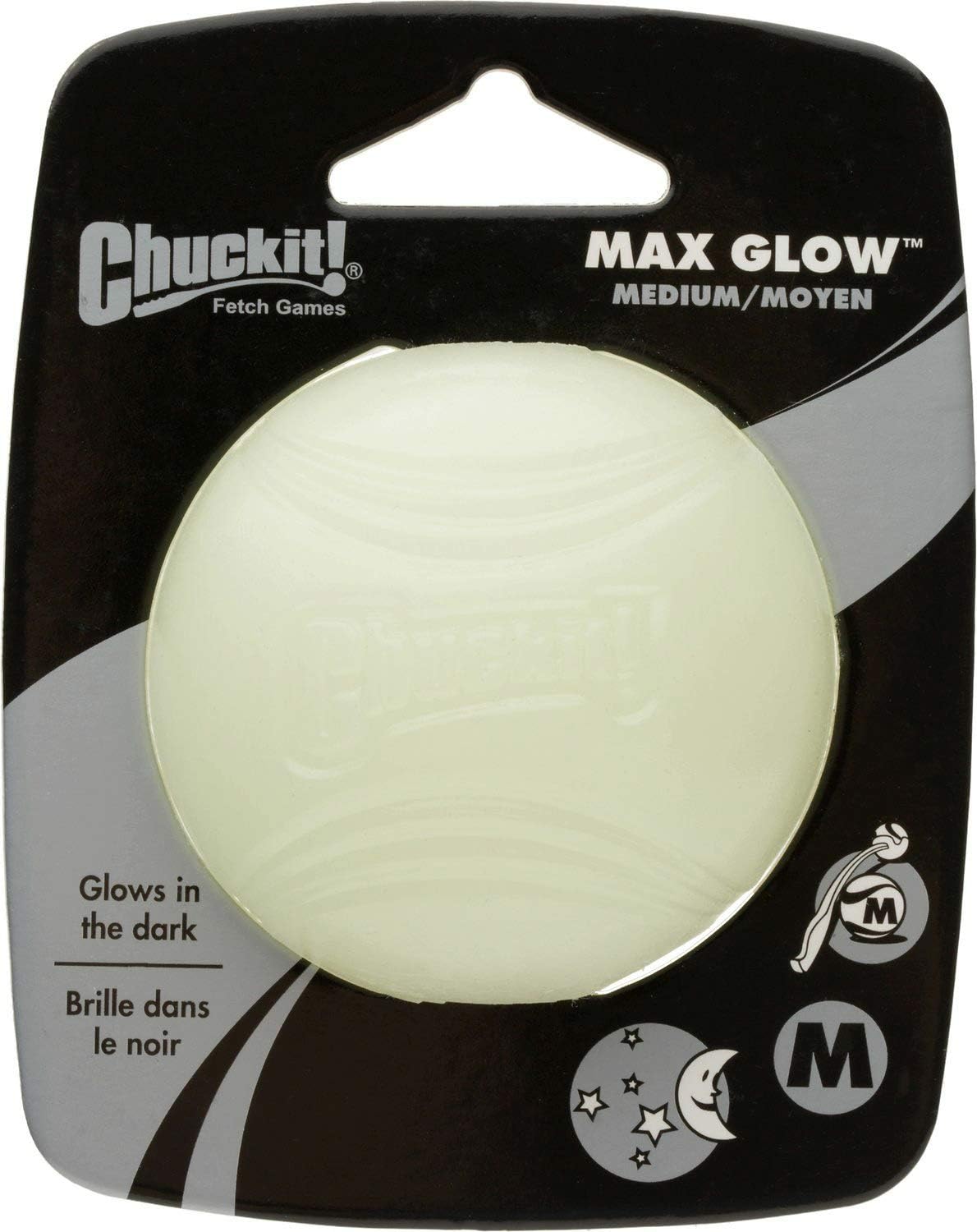 Chuckit! Max Glow Ball Dog Toy, Medium, 12 Pack