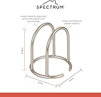 Vista 7 de Spectrum Spectrum - Servilletero europeo diversificado de níquel satinado, 0.25 onzas