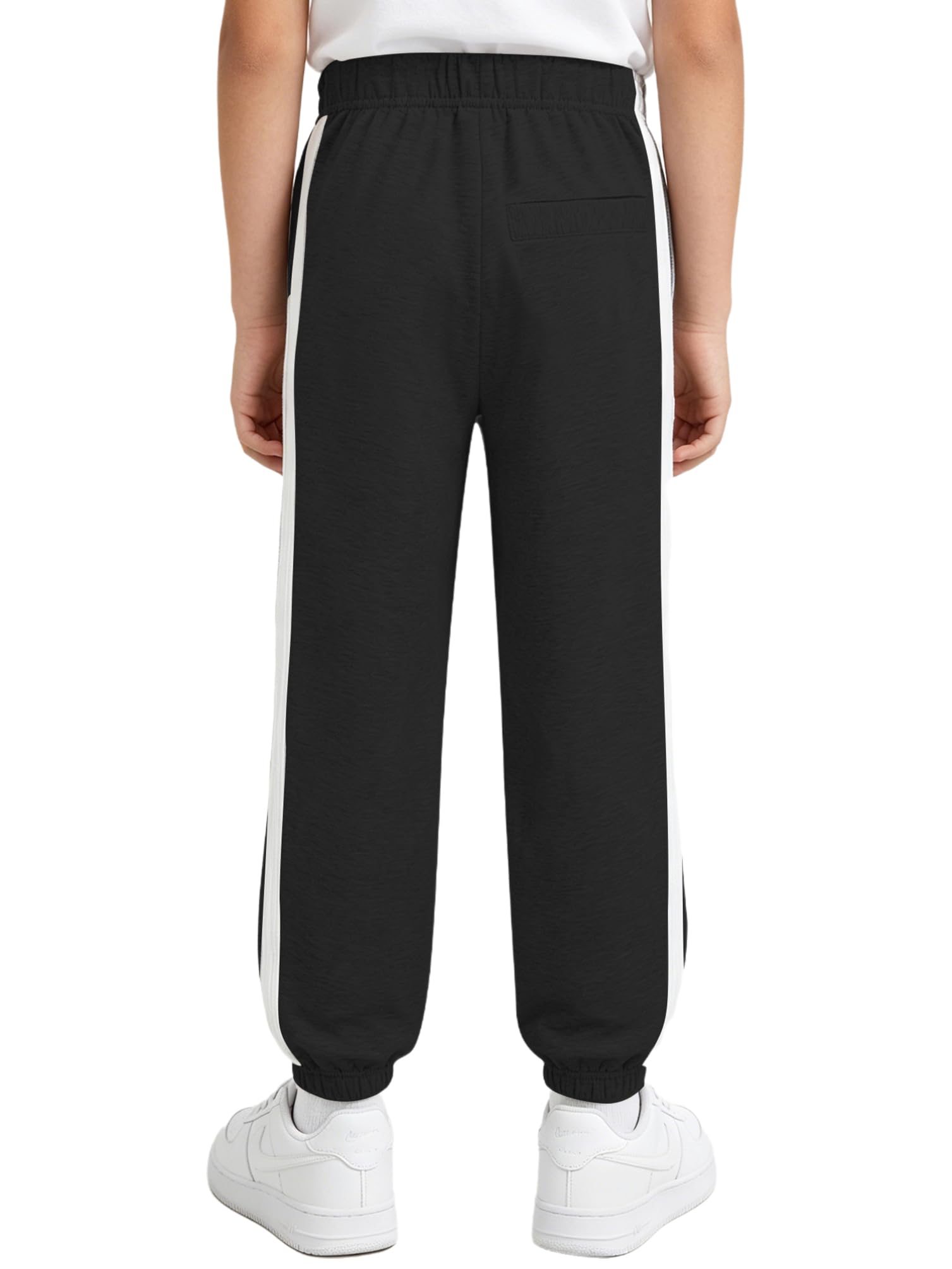 inhzoy Pantaloni Sportivi da Allenamento Basket Calcio Bambini e Ragazzi Pantalone Post Operatori con Cerniera Laterale Fitness Pantaloni della Tuta Sweatpants