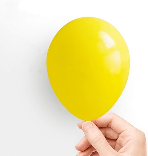 Globos amarillos de 5 pulgadas, 50 unidades, globos de látex para fiesta, baby shower, helio, globo de cumpleaños amarillo disponible en Yaxa Peru