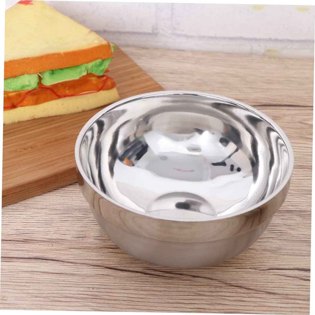 6pcs Double Layer Stainless Steel Hot Bowls Soup Bowls for Family Dinnerware for Camping Home and Beach Use