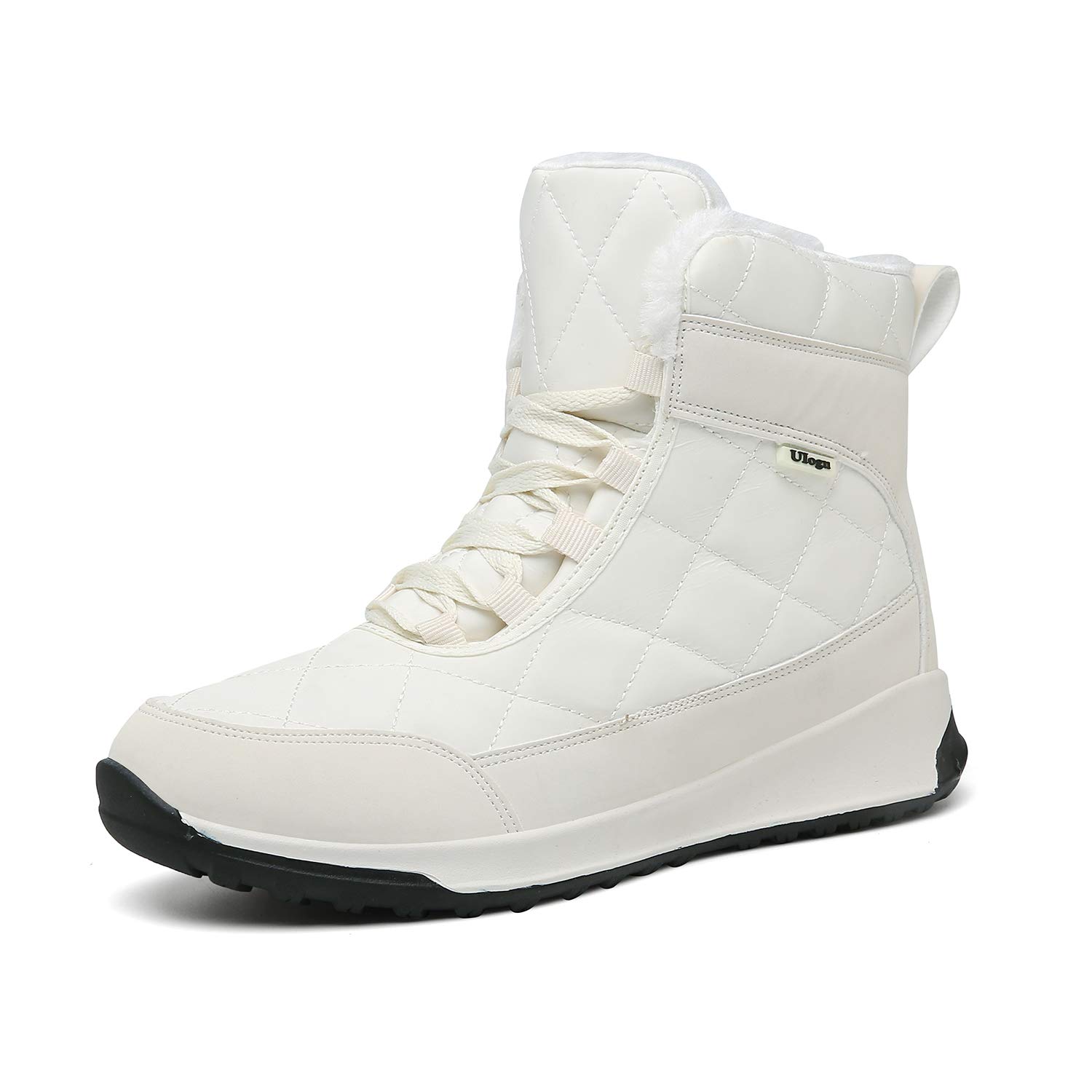 Women's Snow Boots, Lightweight, Fleece Lined, Cold Protection, Anti-Slip, Cold Protection, Comfort Shoes, Thick Soles, Snow Short, Boots, Winter, School Commutes to Work