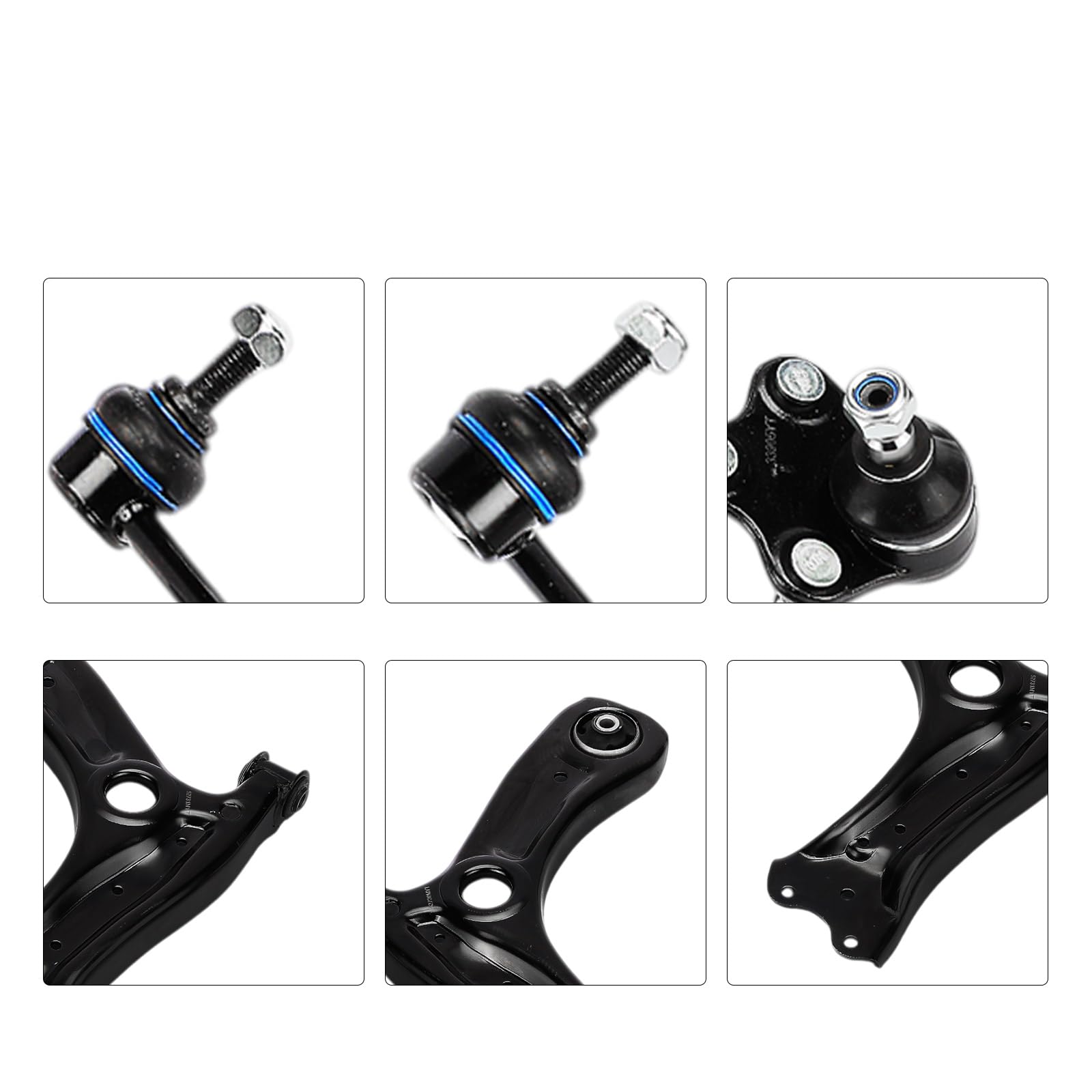 Frankberg 8x Querlenker Satz Vorne Links Rechts Kompatibel mit A1 Sportback Ibiza IV Ibiza IV ST Toledo IV Rapid Spaceback Polo Stufenheck Replace# 6R0407151F