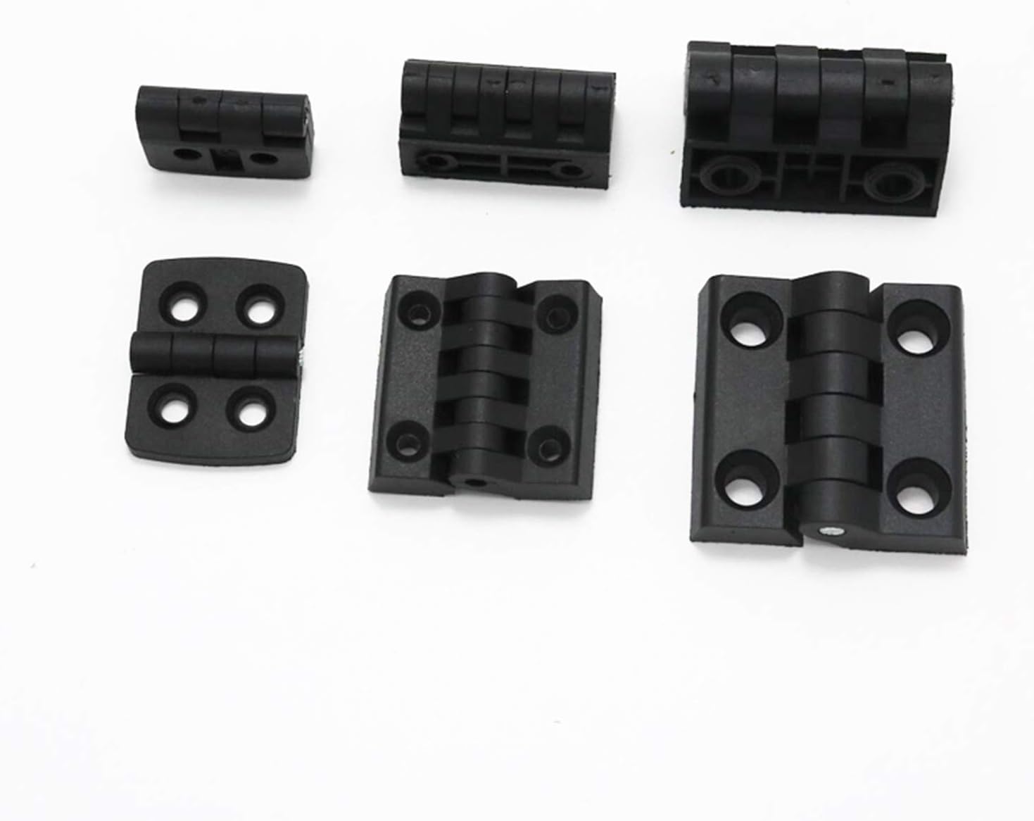 Bisagras puerta cuadradas 10 Unids Bisagras Pequeñas Mini Mini Plástico De Plástico Rodamiento Gabinete Cajón Caja Joyería Bisagra ABS For Hardware De Muebles, Bisagra De Puerta ( Color : 50x50 )