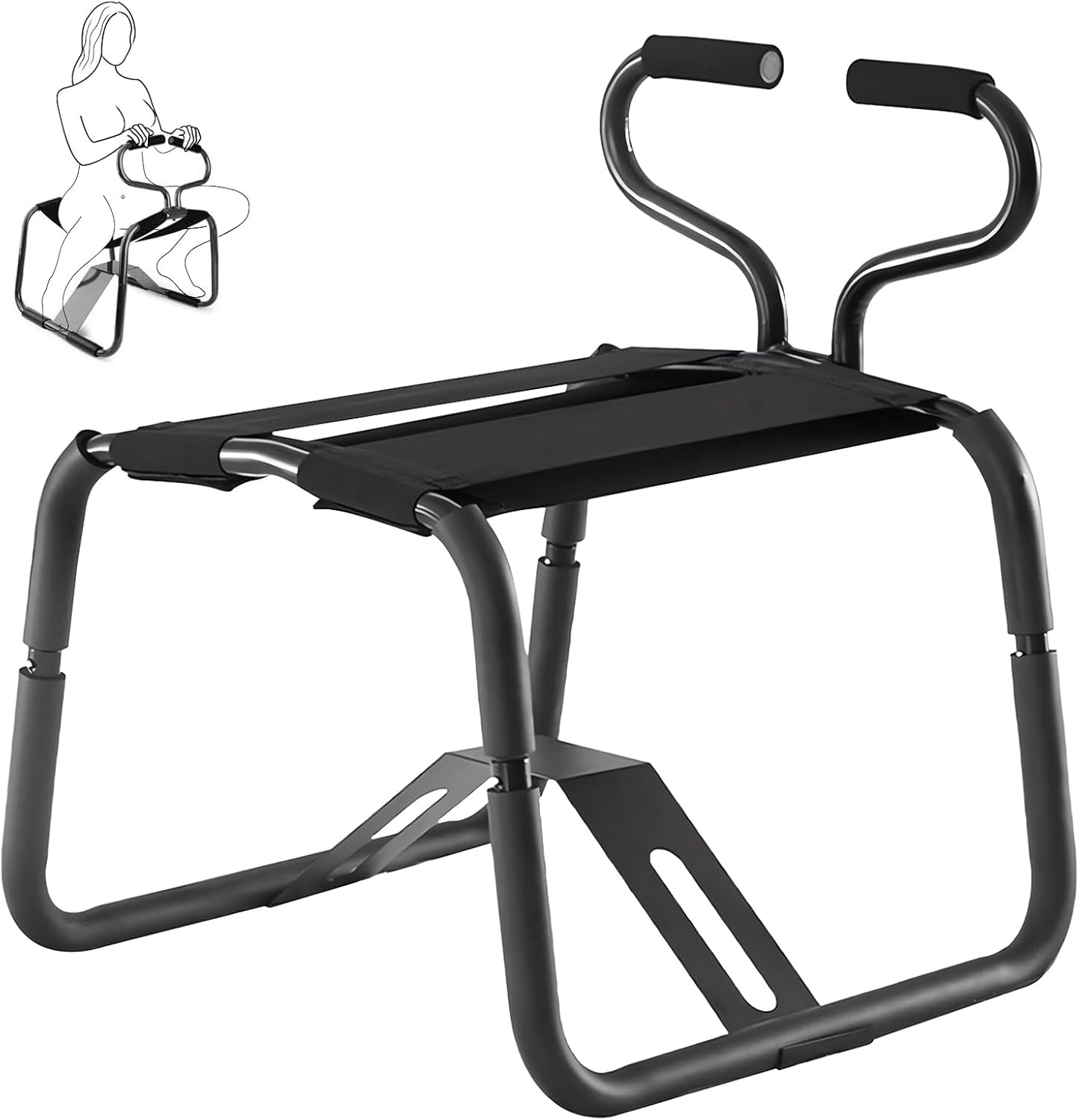 Sex Chair, Multifunction Sex Bench for Sex Position Enhancer, Weightless Riding Sex Stool with Elastic Bouncing Mount Sex Seat, Novelty Adult Toys Sex Furniture for Bedroom Games