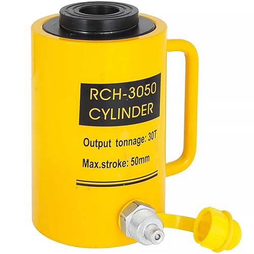 Miniatura 21 de Mophorn Cilindros hidráulicos de elevación hidráulica de efecto único hueco del cilindro hidráulico del pistón del gato de 20T 4inch de 328.1 ft m