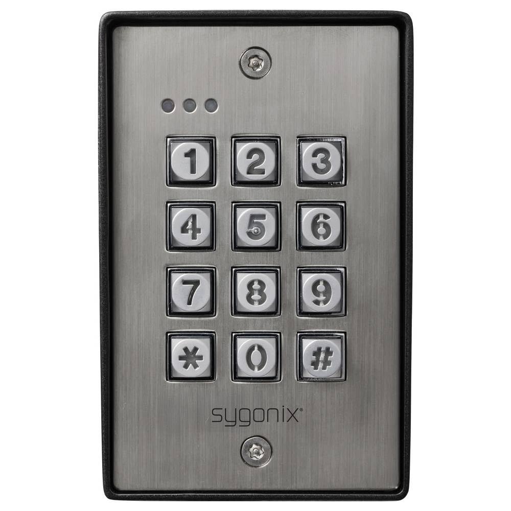 Sygonix SY-6888064 Codeschloss Oberflächenmontage 12 V DC/AC, 24 V DC/AC IP65 mit beleuchteter Tastatur
