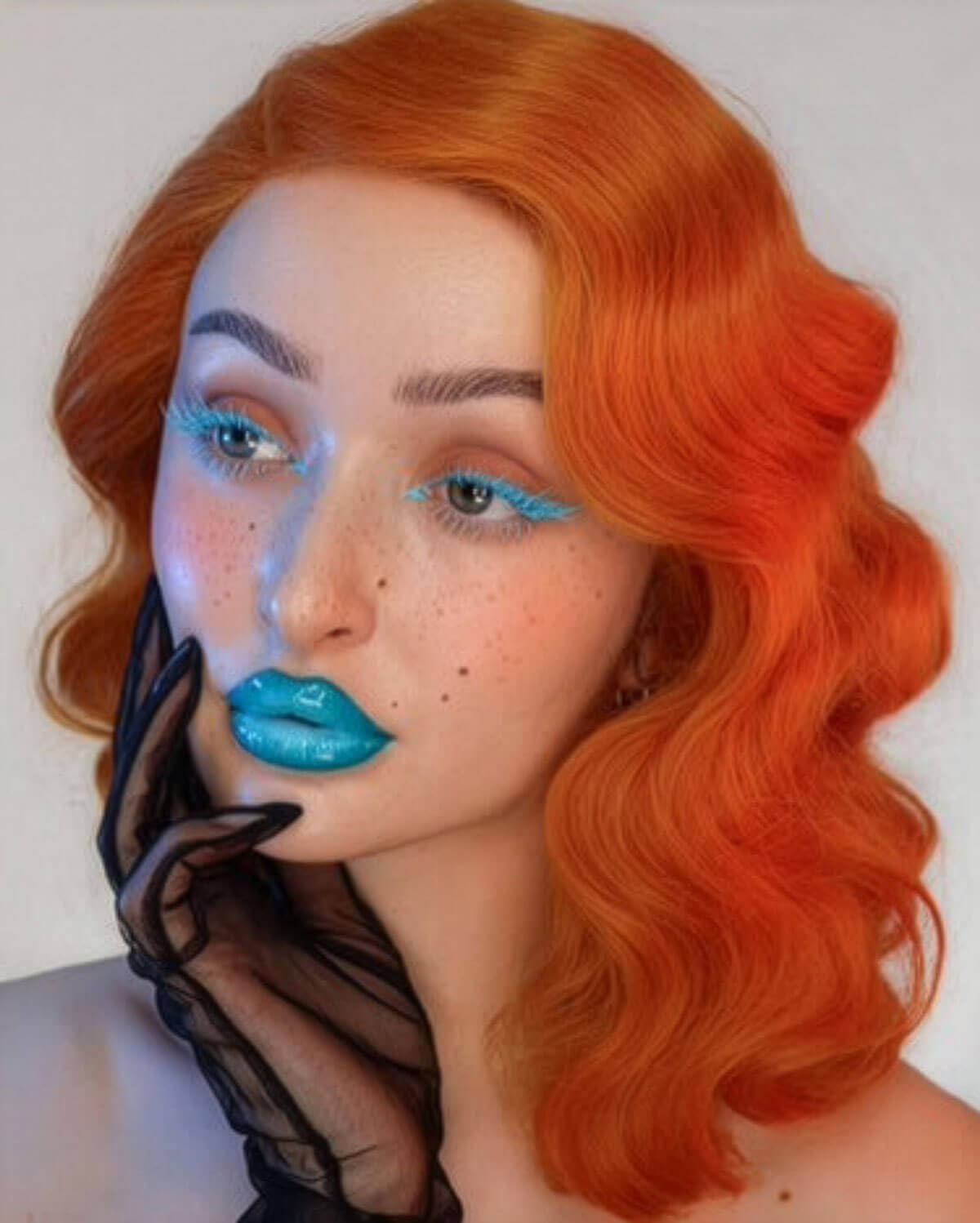 Ginger pinup lace front wig: Lula ginger #ginger