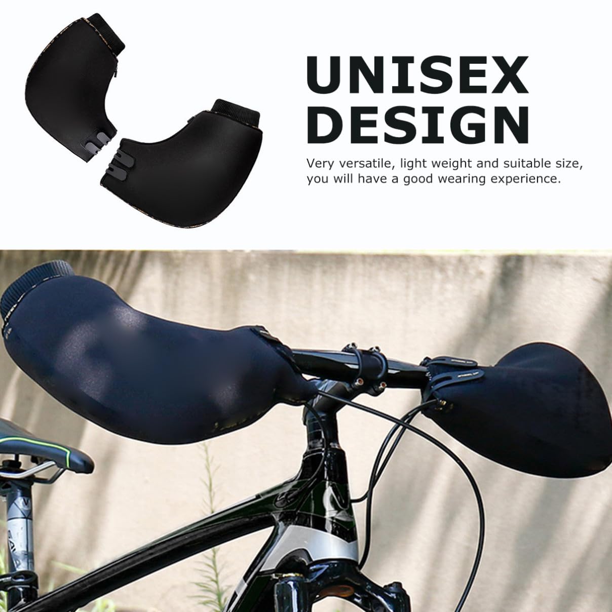 CALLARON Winddichte Fahrradhandschuhe für Herren und Damen Winterhandschuhe aus Neopren und Baumwolle Kälteschutz und Windschutz für Kalte Winterfahrten mit E Bike und Roller