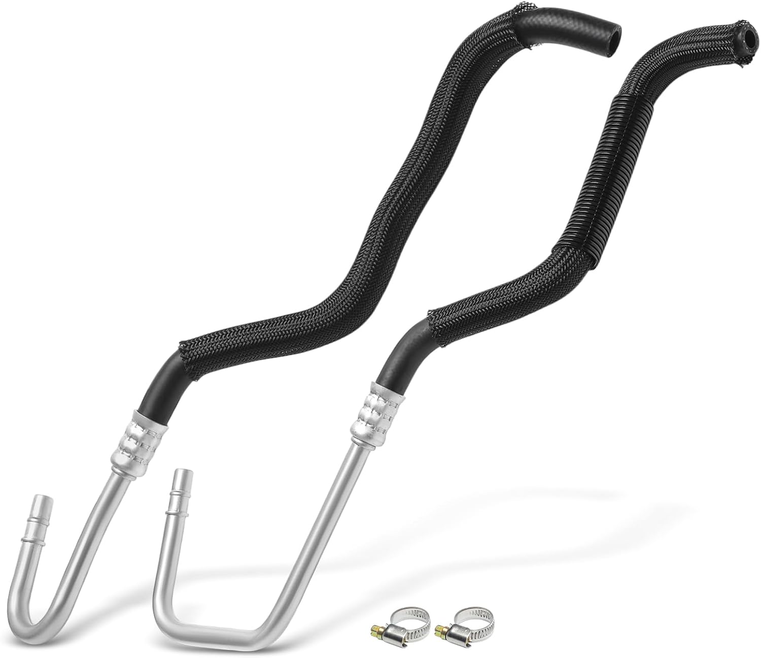 A-Premium Automatic Transmission Oil Cooler Line Hose Assembly Compatible with Ford Flex 2010-2019 3.5L & Lincoln MKS 2010-2016 3.7L, MKT 2010-2019 3.5L 3.7L