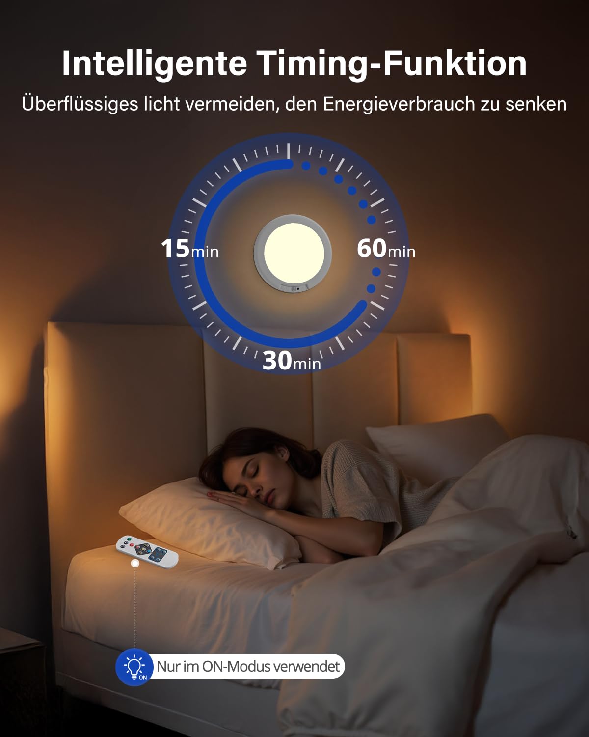 Leselux Plafón LED Techo Recargable con Sensor de Movimiento, 2 Piezas | Batería 6000mAh Lampara de Techo sin Cables ccon Mando a Distancia, 3 Temperaturas de Color Dimmable, para Porche Escaleras