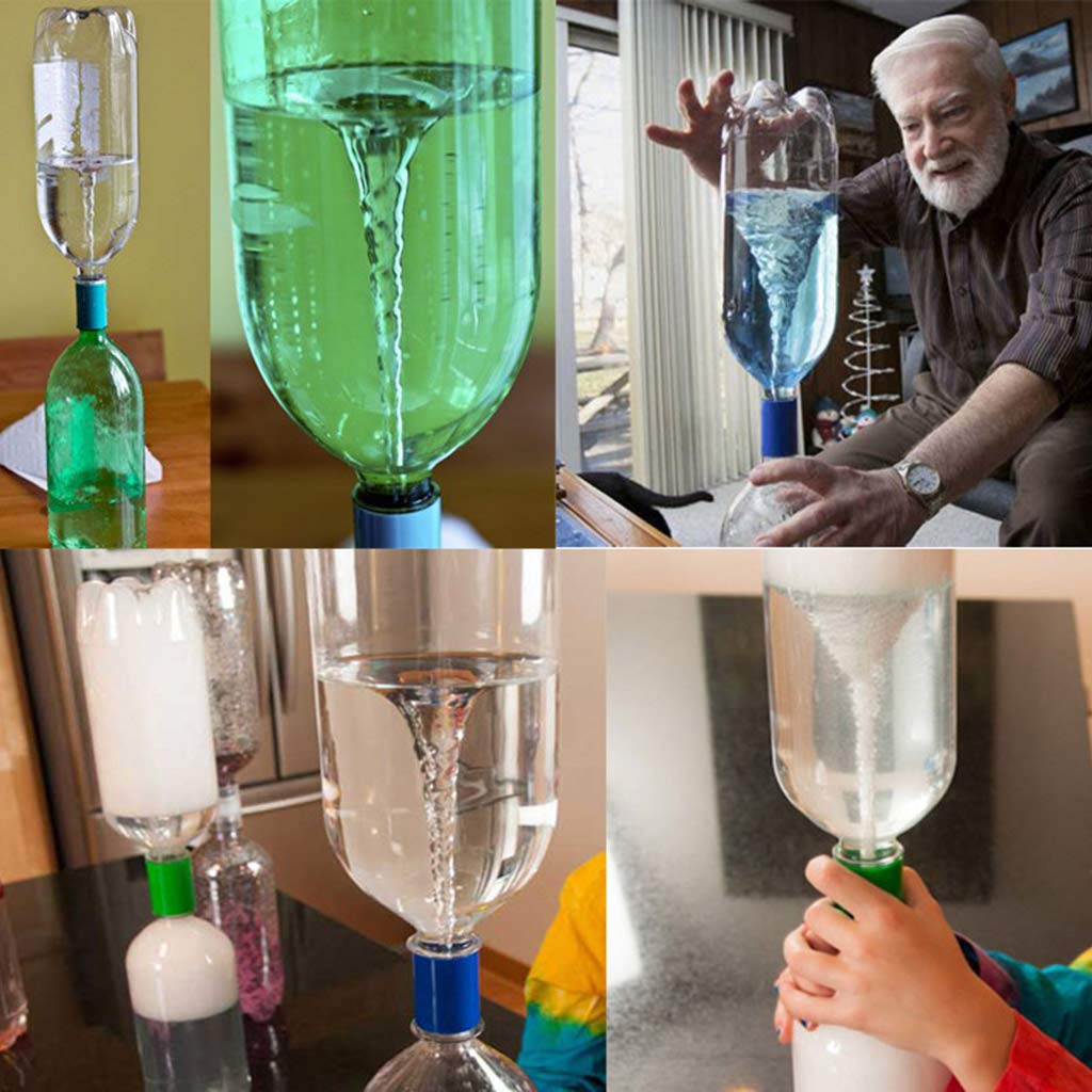 Conector Tornado Para Botellas 10 Piezas, Crea Un Remolino De Agua En Una Botella, Juguete Educativo De Ciencias Para Experimentos Escolares Y Proyectos