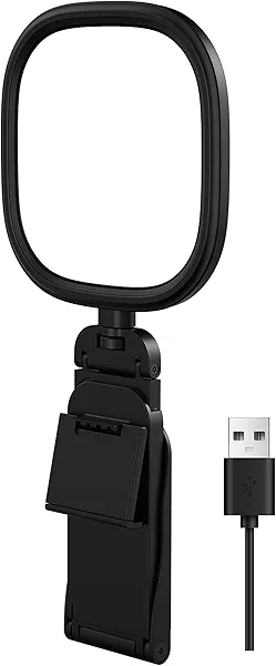 LitONES Ring Light for Desk, Laptop, Monitor & Phone – Soft Eye-Caring Webcam Light with 84 LEDs, 50 Modes, CRI 97.8+ for Zoom, Streaming, Video Calls, Remote Work – USB-Powered Selfie Light