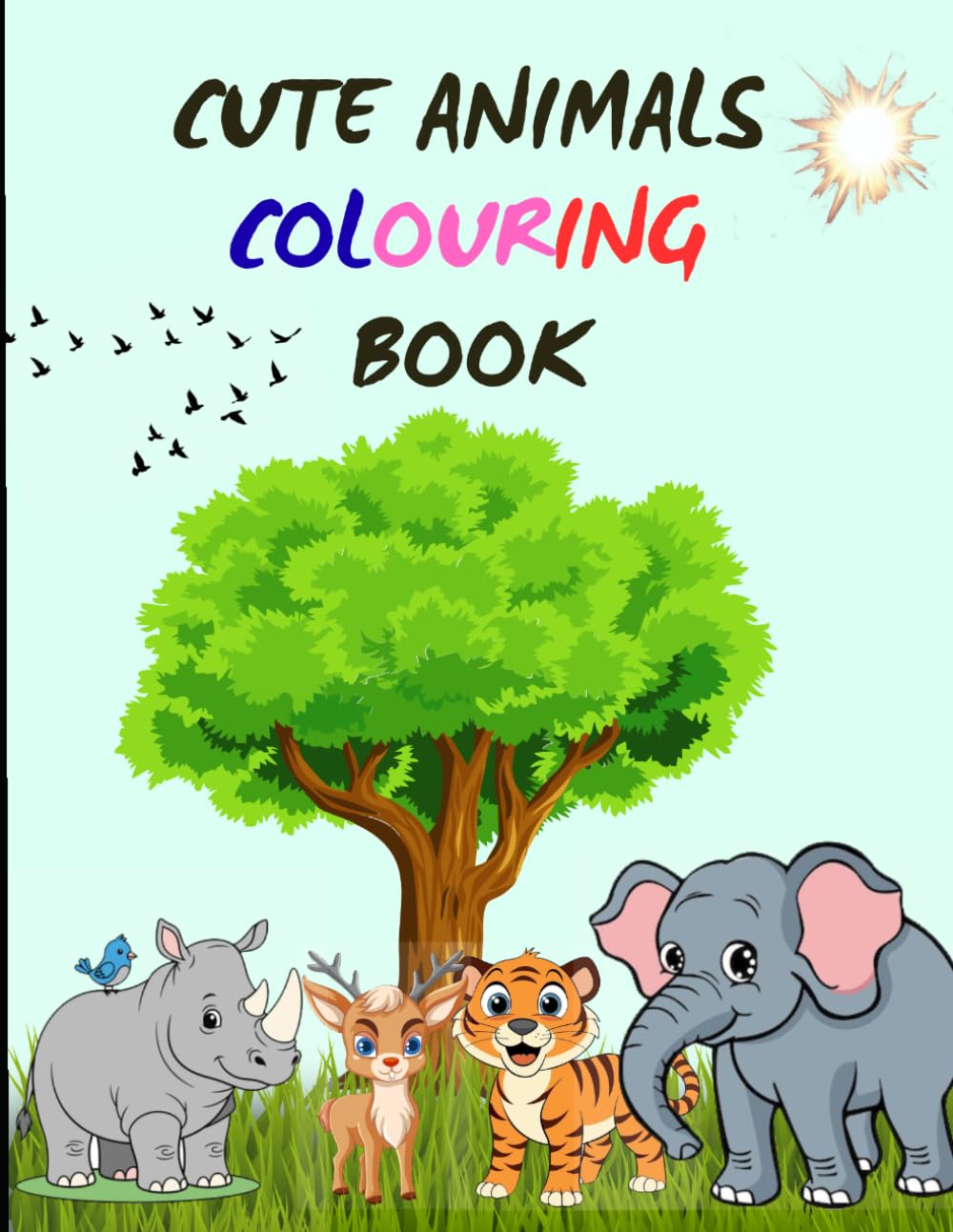 Colouring book : Animals Copy Colouring Book (Colouring book for kids)