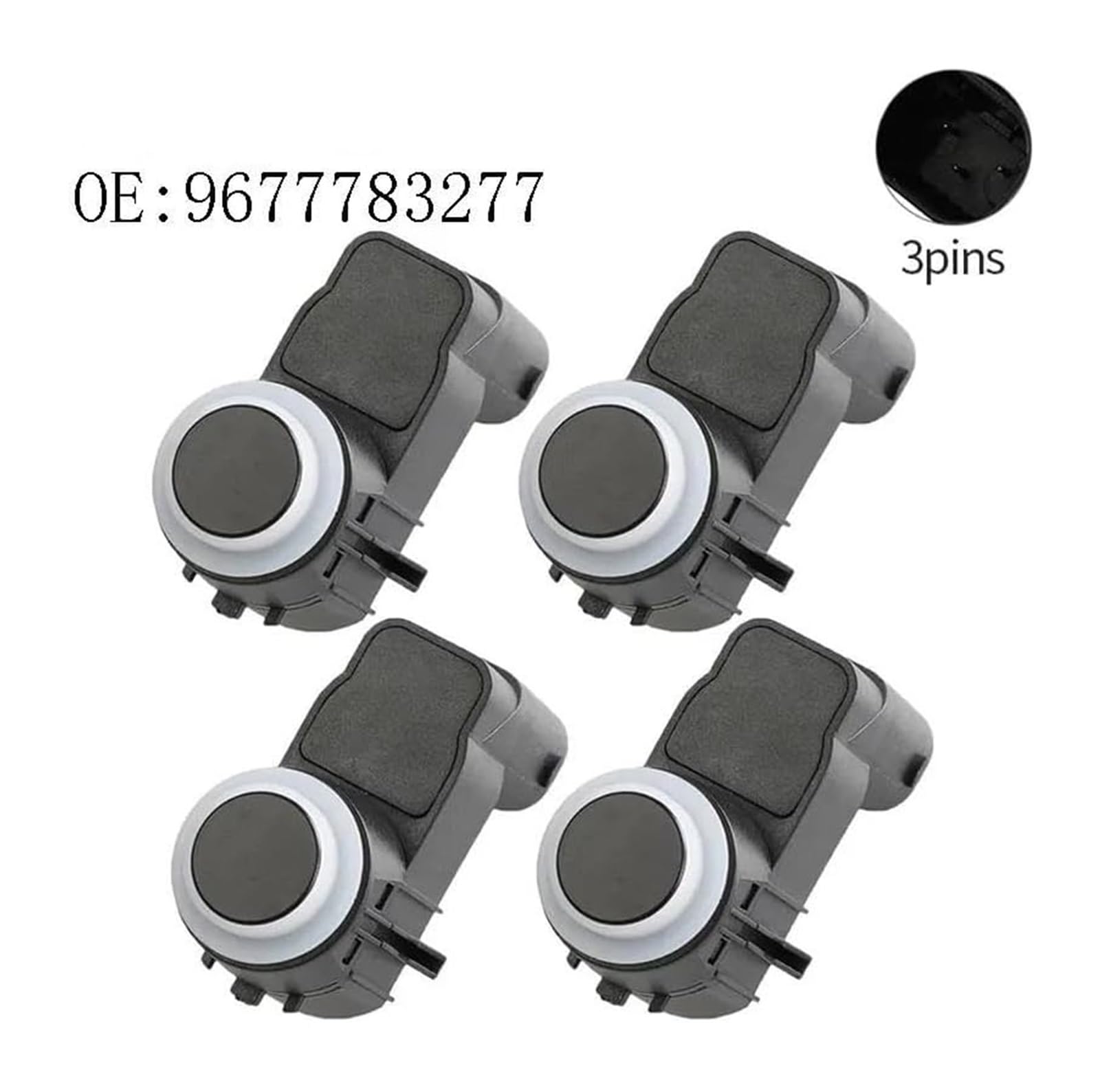 Radar De Recul Voiture pour DS3 C3 pour Peugeot pour 3008 5008 Radar Recul Arrière Voiture PDC Capteur Stationnement 9677783277 9677782980 9677782977(1pcs)