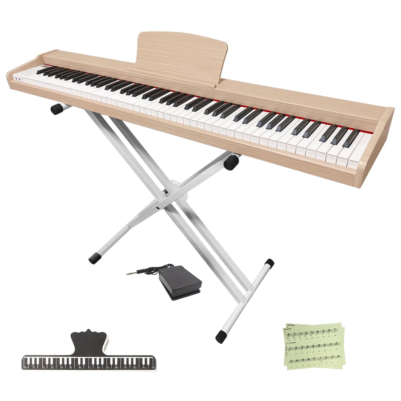 Amazon | 【木製電子ピアノスタンドセット 】Longeye 電子ピアノ 88