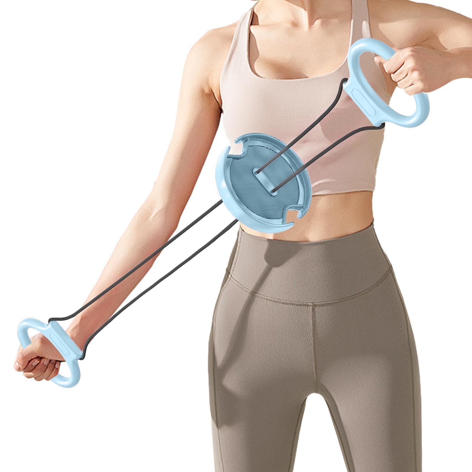 Arm Trainer for Men - Flywheel Rotation Foldable Adjustable Chest Stretch Arm Trainer - For Gym Home Office Dorm Travel Men and Women