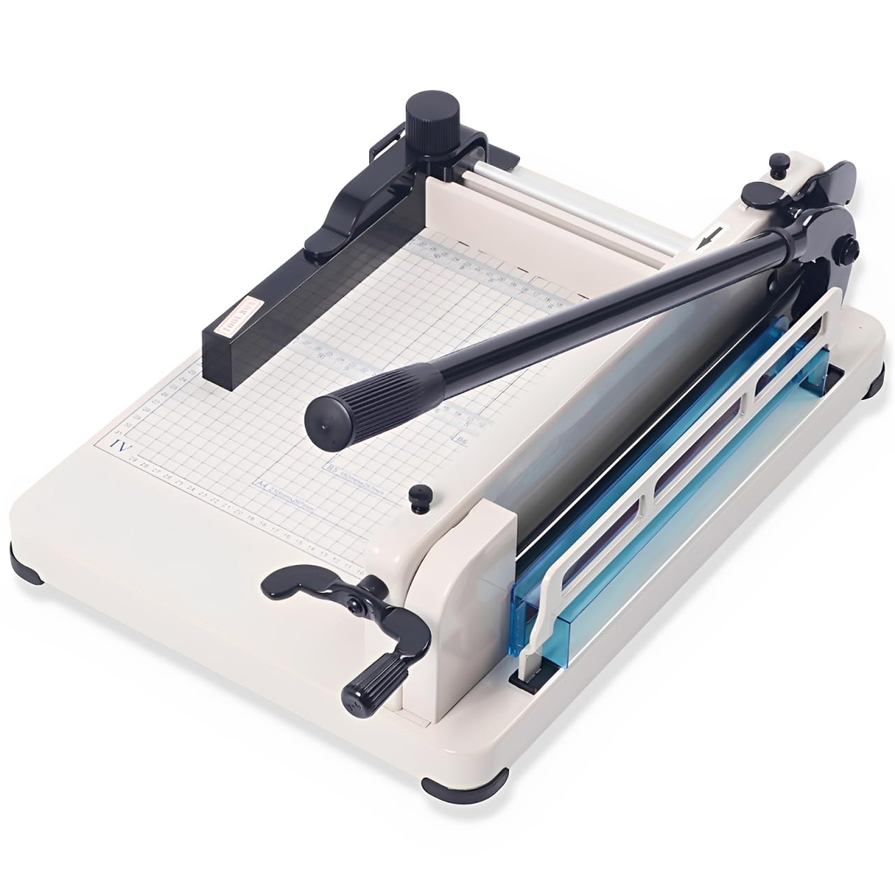 Japard Heavy Duty Paper Cutter A4, 12" Guillotine Blade, Up to 40mm Sheets from 400-500 Sheets, Paper Trimmer with Metric and Inch Scale