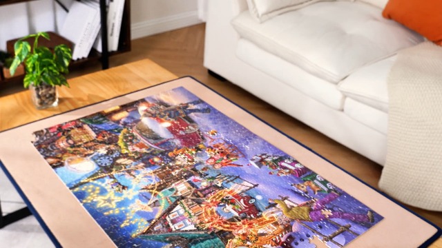 Amazon.com: Tektalk Jigsaw Puzzle Board with Puzzle Dustproof