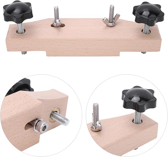 Guitar Bridge Clamp Repair Tool acoustic guitar bridge clamp Maple Guitar Clamp for Installation and Maintenance with Cork Gasket Repair & Maintenance Tools