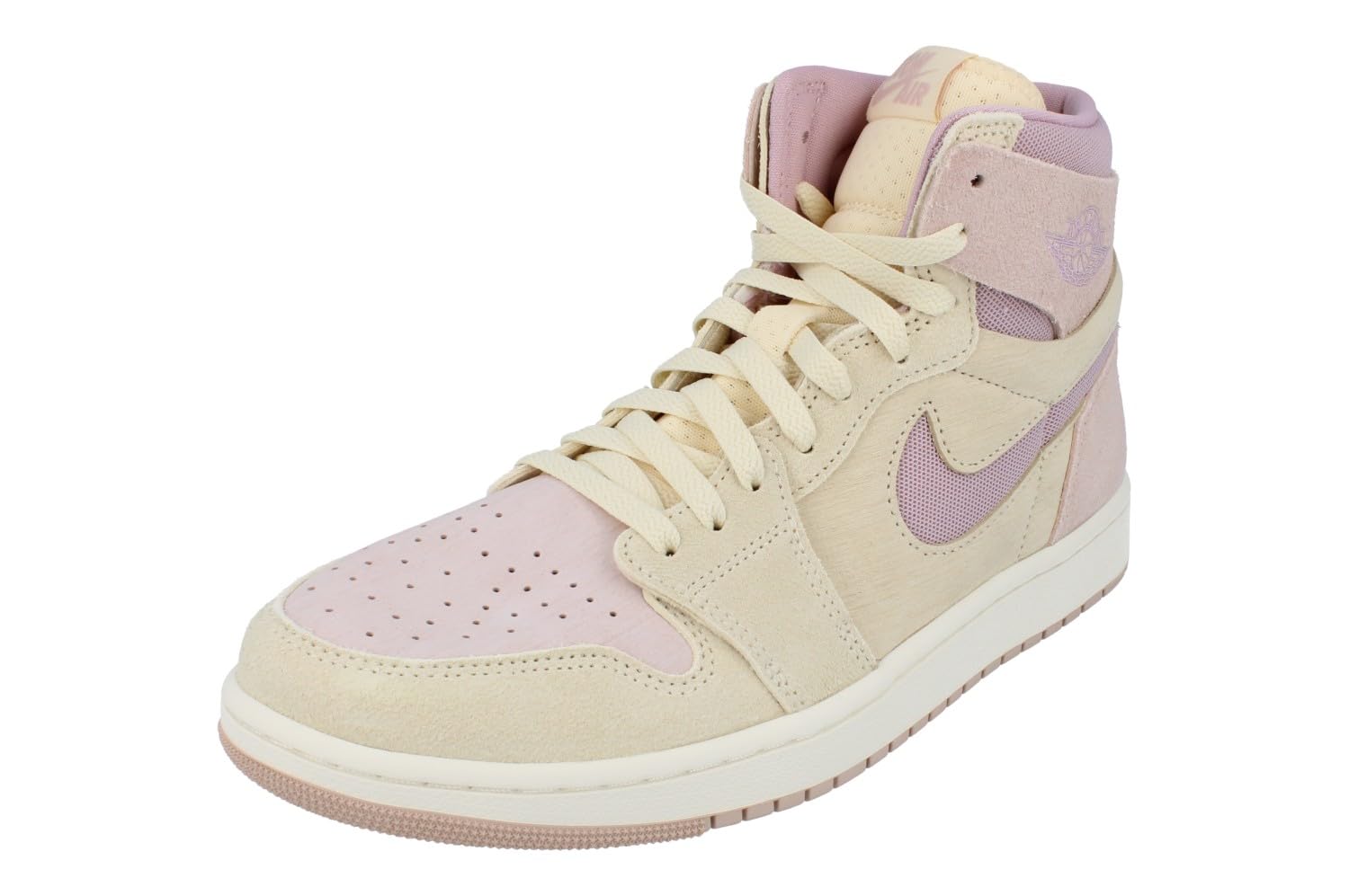 Women's Air Jordan 1 Zoom High CMFT 2 'Muslin/Plum Chalk' - (DV1305 100) - Size 12w