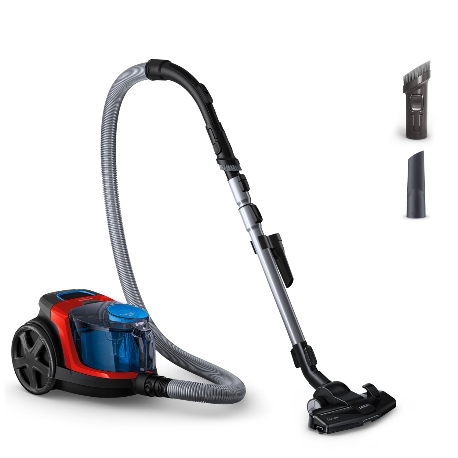 Philips PowerPro Compact FC9330/09 - Aspirador, Sistema Ciclonico sin Bolsa, Deposito 1.5 L, Facil de Limpiar