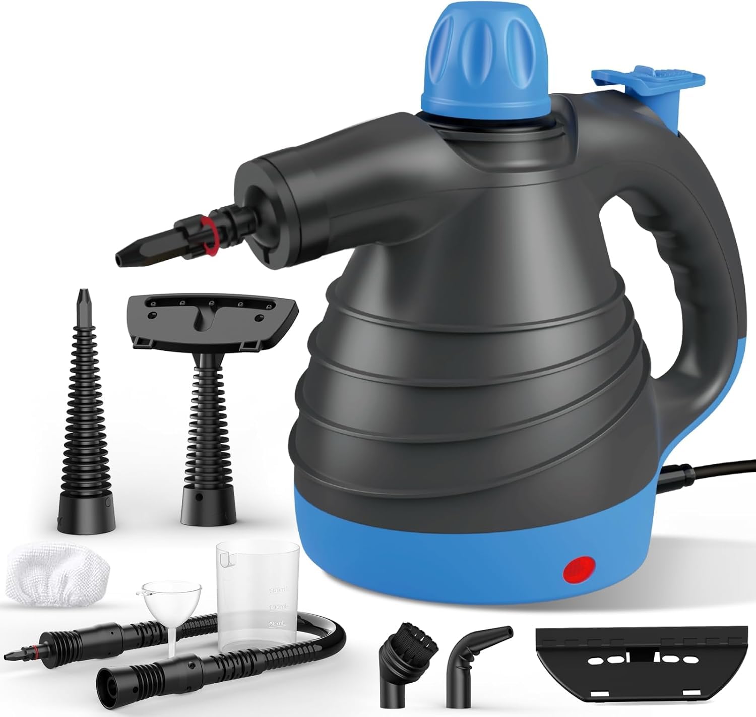 Portable Steam Cleaner,The Home Mini Hand Held Multi Purpose Steamer,Multifunctional Handheld Steam Cleaner 10 Attachments Stain Removal,Curtains,Car,Kitchen Tops & Much More