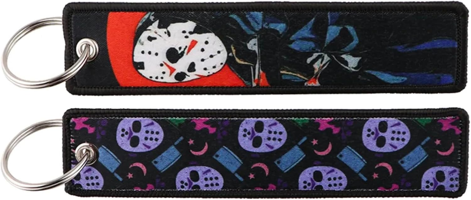 Jason Voorhees Mask Friday The 13th Classic Horror Movie Film Keychain Key Tag Chain Fob Ring