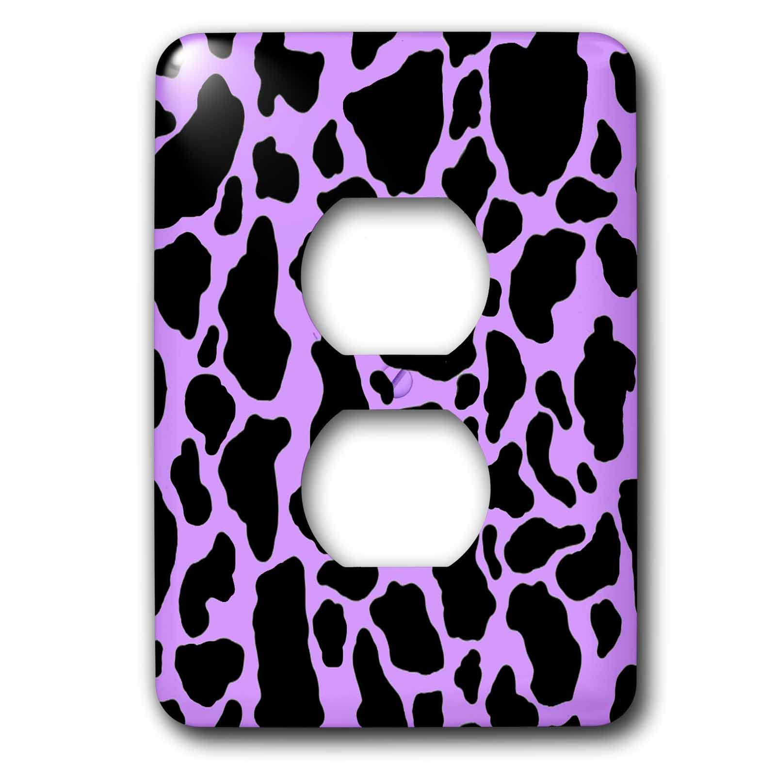 Cache-prise motif vache violet 3dRose lsp_15427_6 pour masquer les défauts muraux