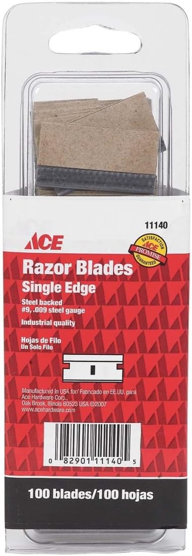 Bx/100: Ace Single Edge Razor Blade (14006)