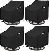 Vista 23 de okcool Funda para mesa de centro para exteriores, impermeable, rectangular, para mesa auxiliar pequeña, 48 x 28 x 16 pulgadas, fundas rectangulares