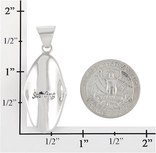 Miniatura 4 de Turquoise Necklace 925 Sterling Silver Pendant & 18" Chain