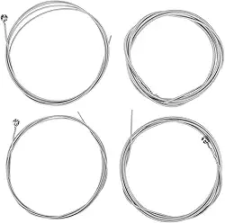 RiToEasysports Cordas de Baixo Elétricas Duráveis ​​de 4 Cordas, Acessório de Instrumento Antiferrugem Suave para Iniciantes
