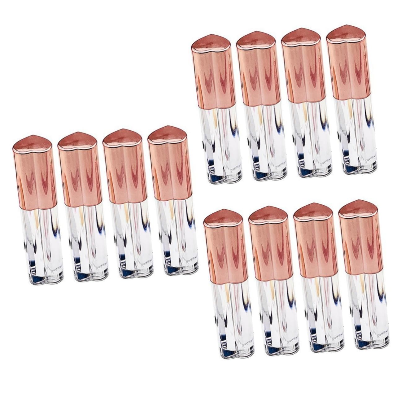 PartyKindom 5 Sätze Leere Lipgloss Röhrchen Mit Transparente Kosmetikbehälter Für Diy Lippenbalsam Und Lippenpflegeprodukte Für Reise Und Alltag 4 Stücke * 5