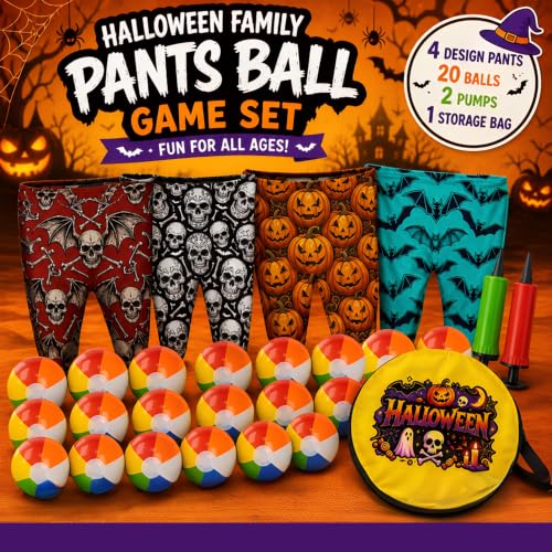 Waldauge Halloween Granny Pants Yard Game 4 Pack, Spooky Pumpkin Bat Skull - image 2
