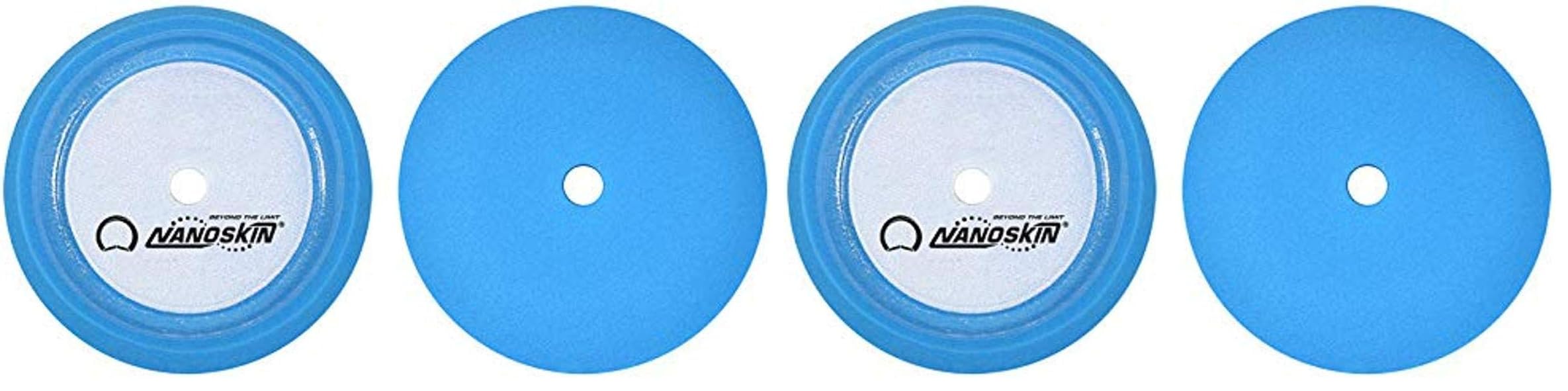 Nanoskin 8" Speedy Foam Polishing Pad – Eliminates Swirl Marks and Prevents Paint Burning or Greying for Cars, Trucks, RVs, Boats, Hot Rod &amp; More | Recessed Loop Backing | Use with Rotary Polisher