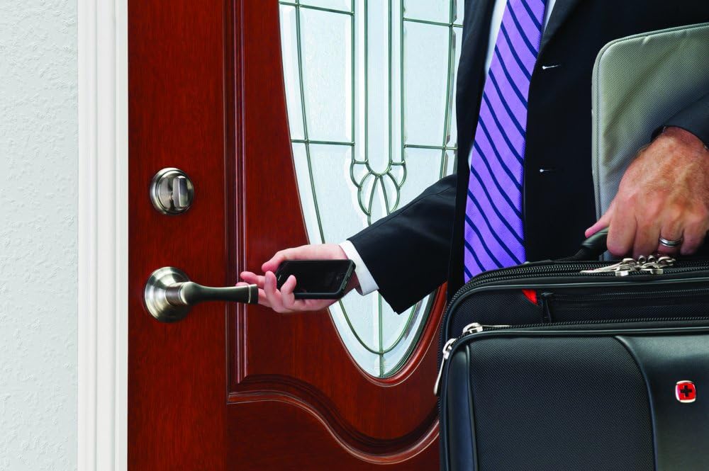 Brinks Push Pull Rotate Door Locks Alwood Passage Hall/Closet Lever and Deadbolt Combo Pack, Polished Brass, 23092-105
