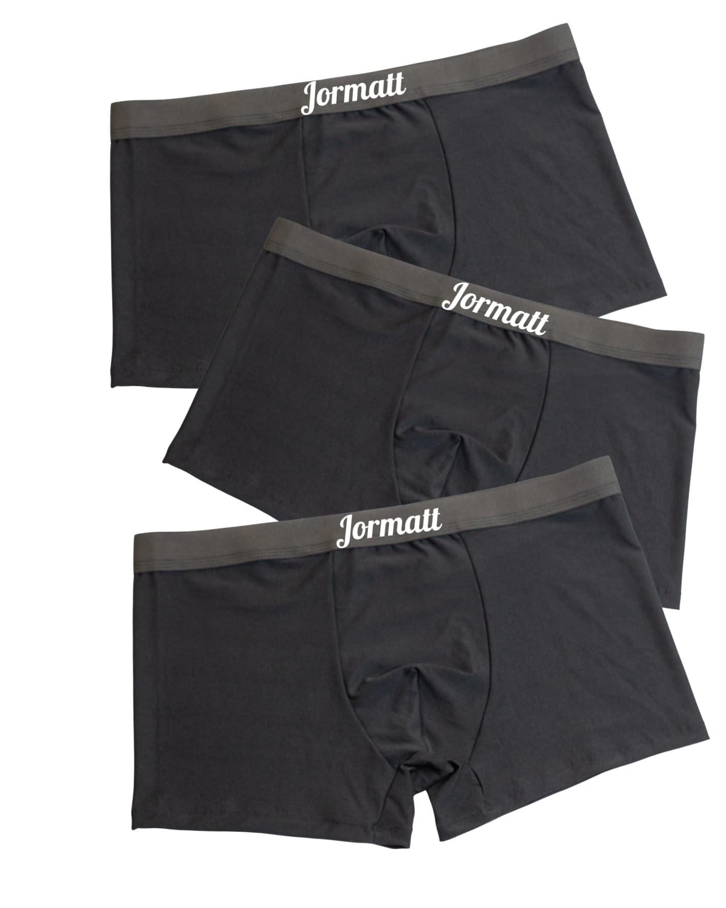Men's Boxer Briefs, 3-Pack, Black, Comfortable Fit-picture-36