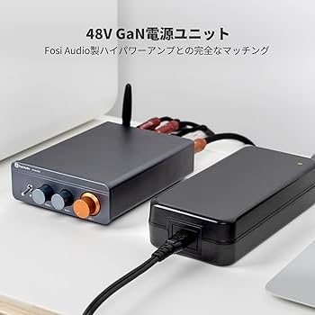 100v電源　パワーアンプ Amazon.co.jp: Fosi Audio 48V 5A GaN 窒素ガリウム DC