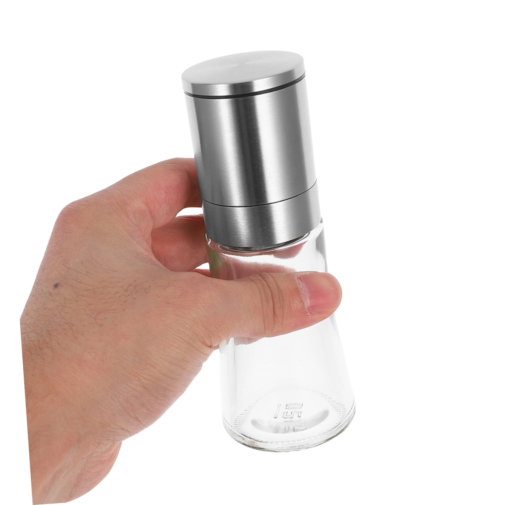 Sosoport 2pezzi Macina Pepe Manuale in Acciaio Inox Macina Ricaricabile per Cucina Accessori per Spezie e Viaggi