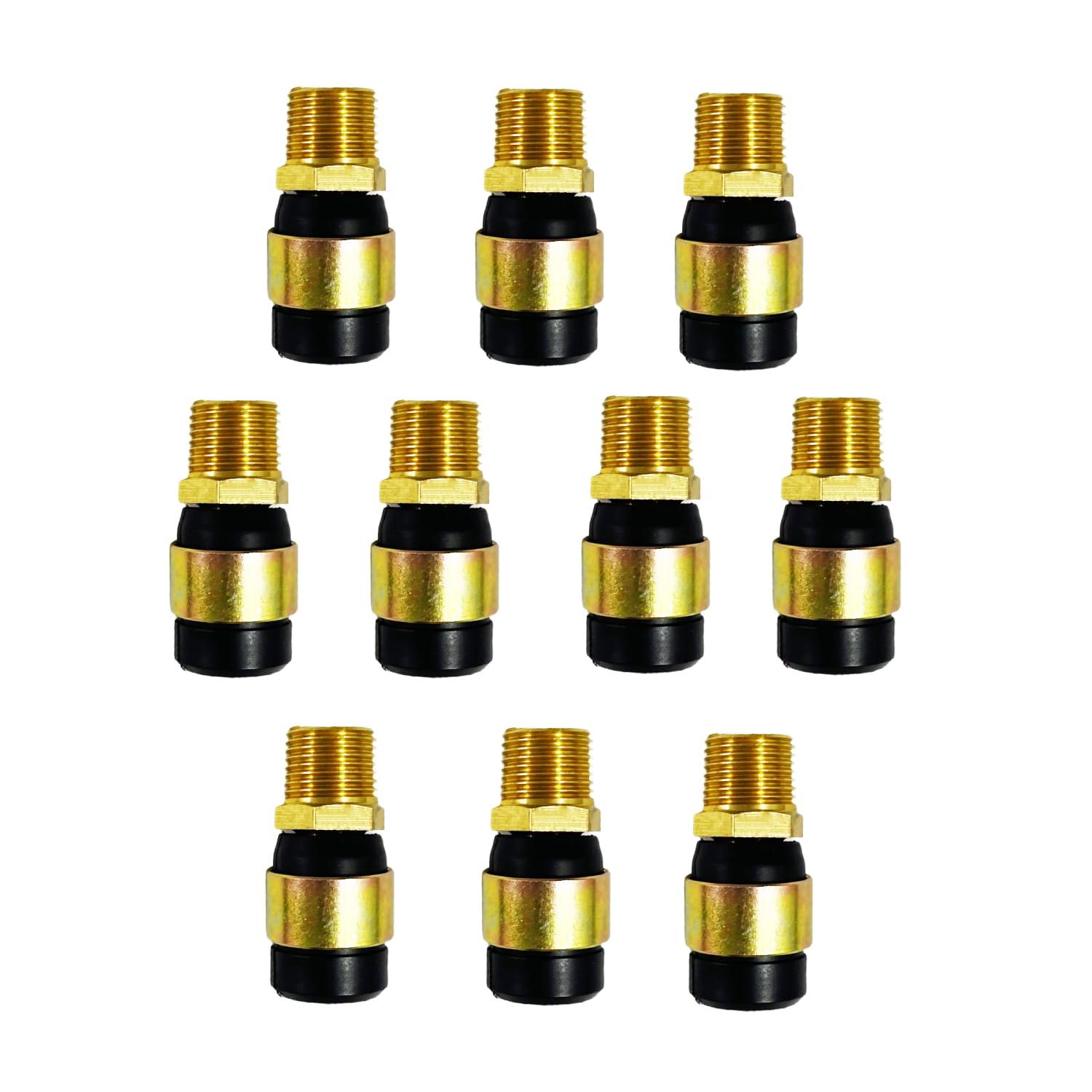 Torque 10 PCS Rubber Air Line Air Hose End Quick Repair Swivel Kit for Truck and Trailers, 3/8