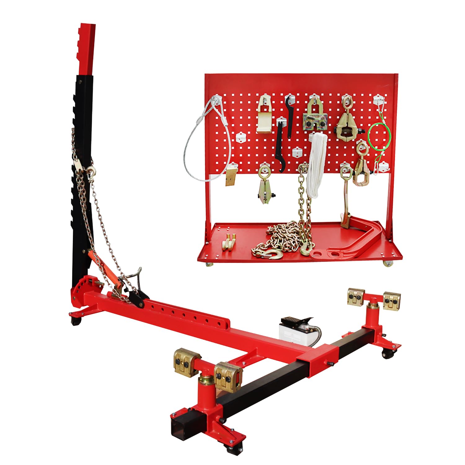HayWHNKN Car Frame Puller Set 10Ton PSI Auto Body Frame Puller Straightener Car Frame Machine 6600lbs/3000kgs Loading Capacity