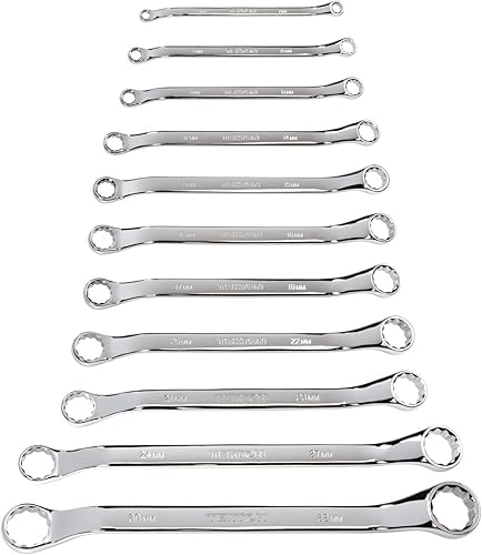 Miniatura 5 de TEKTON Juego de llaves de extremo de caja de desplazamiento de 45 grados, 8 piezas (14-1-14 pulgadas)  WBE23008