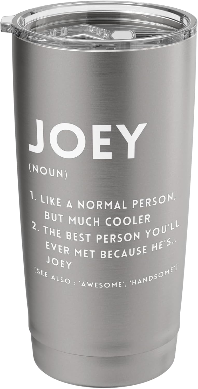 Joey Definition Funny Personalized Name For Joey Birthday Stainless Steel Insulated Tumbler