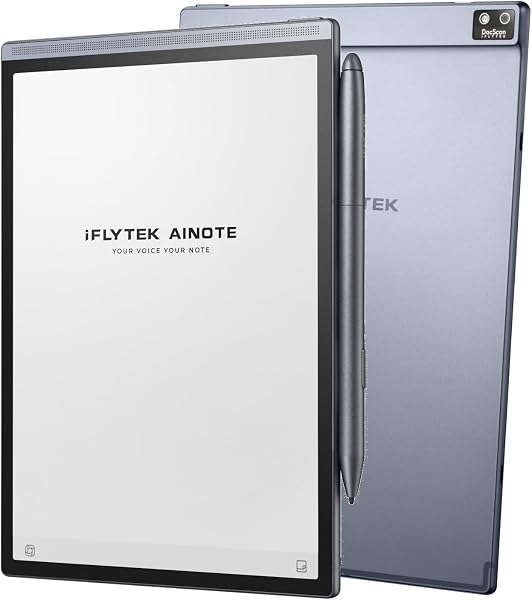 iflytek AINOTE Air 2 E-Ink Tablet 8.2 Inch – Note Taking & Digital Paper with Stylus, AI Recording, Multilingual Transcript, Reading and Task Management – Grey - 1