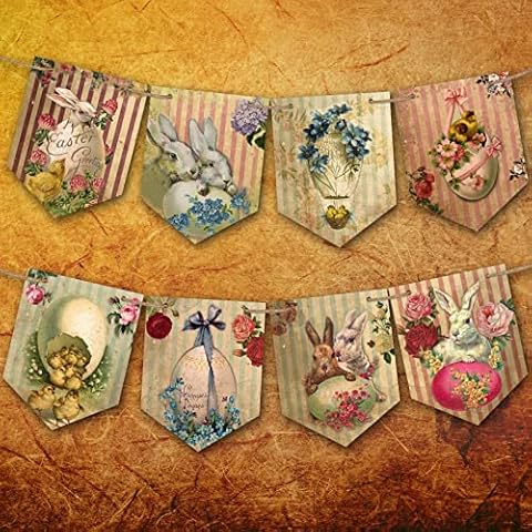 Bannière de Pâques vintage Runmeihe Cover