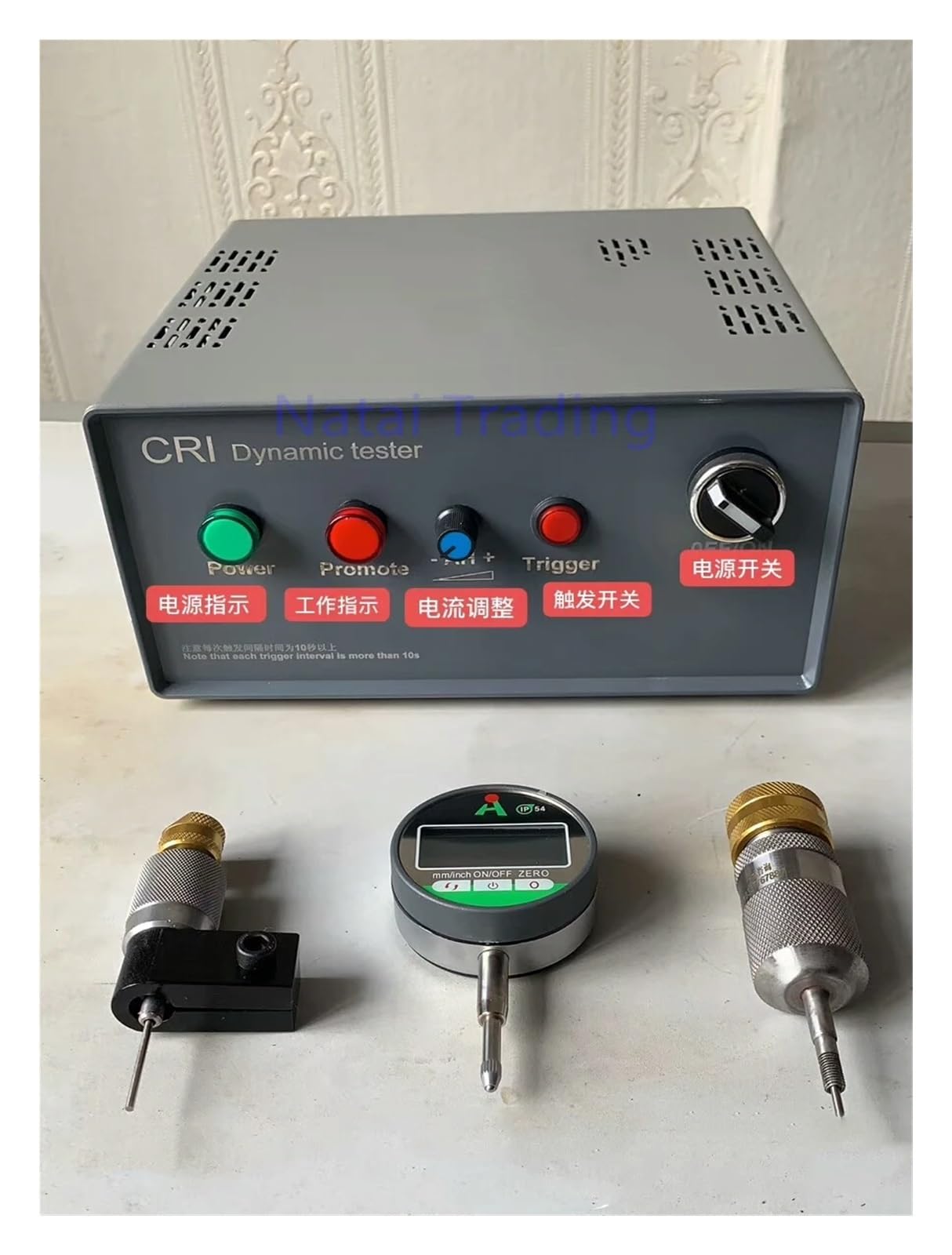 Probador de inyectores Comprobador de medición de elevación de inducido dinámico de de válvula de boquilla de inyector Common Rail CRI, herramienta de reparación de inyectores diésel Prueba de presión