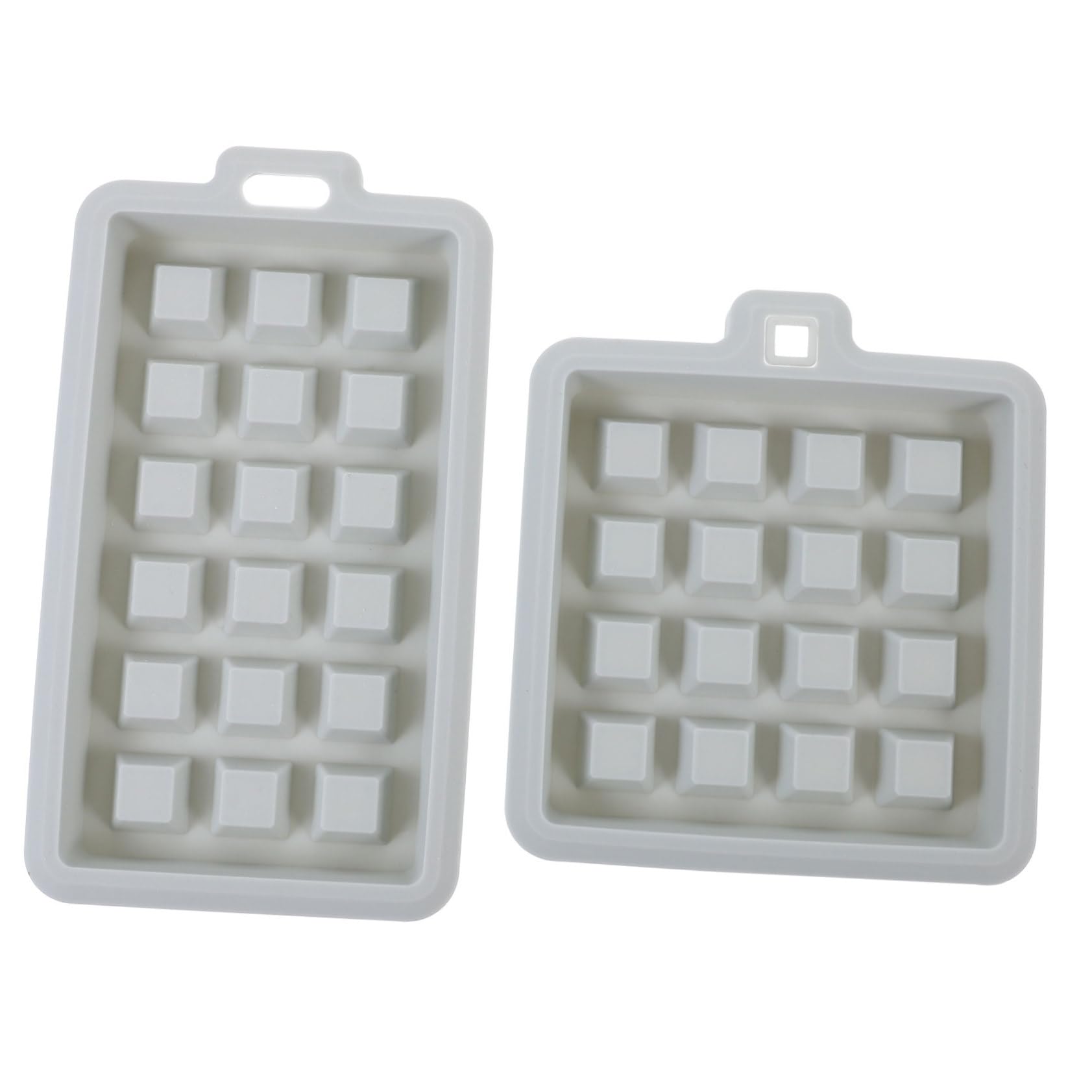NAMOARLY 2pcs Silicone Waffle Mold Rectangular Baking Molds Cake Puck for Baking